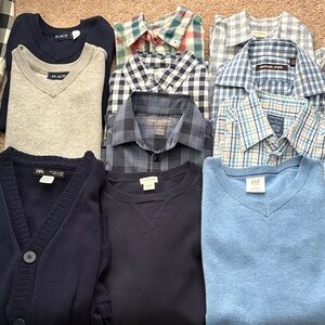 J. Crew Kids Shirts & Tops - Blue, Gray, and Plaid Collection